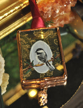Load image into Gallery viewer, Chickadee + Acorn Mini Ornament
