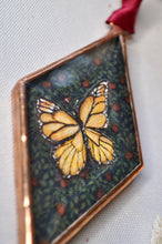 Load image into Gallery viewer, Monarch + Leaf Ornament