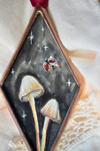 Load image into Gallery viewer, Mushrooms + Ladybug Ornament