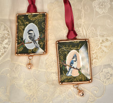 Load image into Gallery viewer, Blue Jay + Acorn Mini Ornament