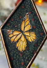 Load image into Gallery viewer, Monarch + Leaf Ornament
