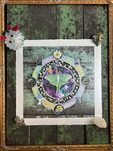 Load image into Gallery viewer, 12x12" reproduction giclée print of Galaxy Luna with a 1.25" deckled edge border