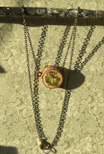 Load image into Gallery viewer, Green Pumpkin Duo Necklace
