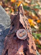 Load image into Gallery viewer, Orange Pumpkin Duo Necklace
