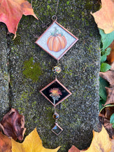 Load image into Gallery viewer, Orange Pumpkin + Orange Hawkweed Chain
