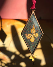 Load image into Gallery viewer, Monarch + Leaf Ornament
