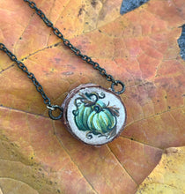 Load image into Gallery viewer, Green Pumpkin Duo Necklace

