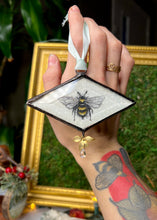 Load image into Gallery viewer, Bee + Leaf Ornament
