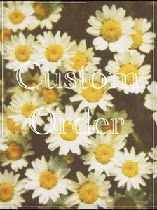 Custom Order for Rachel B.